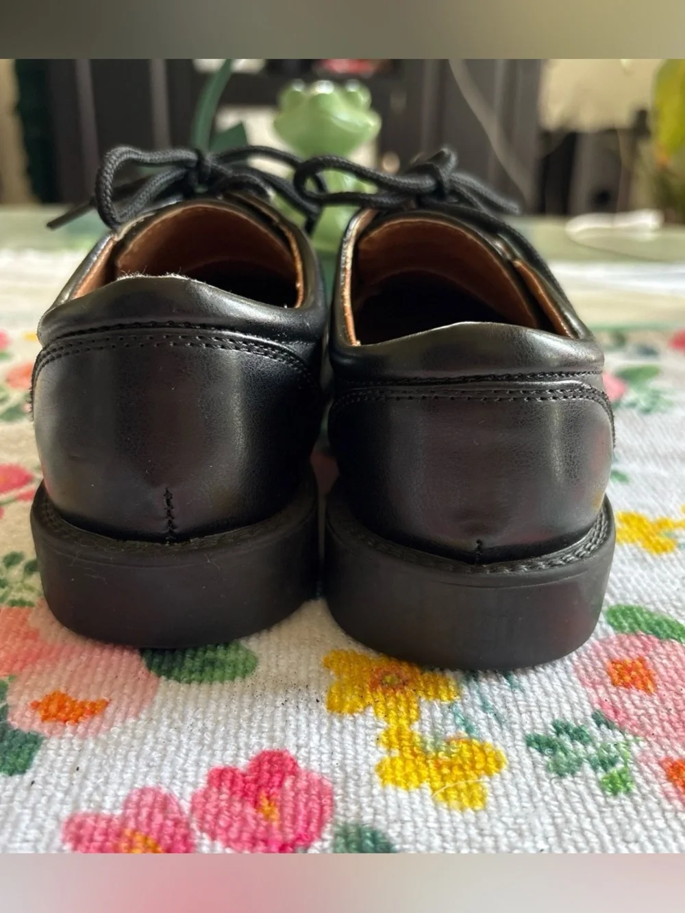 Men's Classic Black Lace-Up Dress Shoes